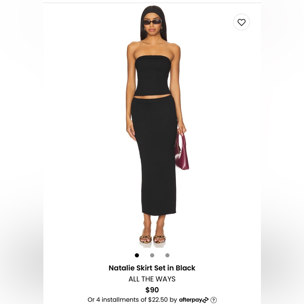 ALL THE WAYS Natalie Black Maxi Skirt